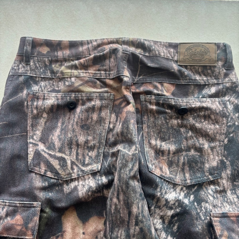 Y2K Cabelas Realtree Camo‎ Fleece Cargo Pants 32x31.5